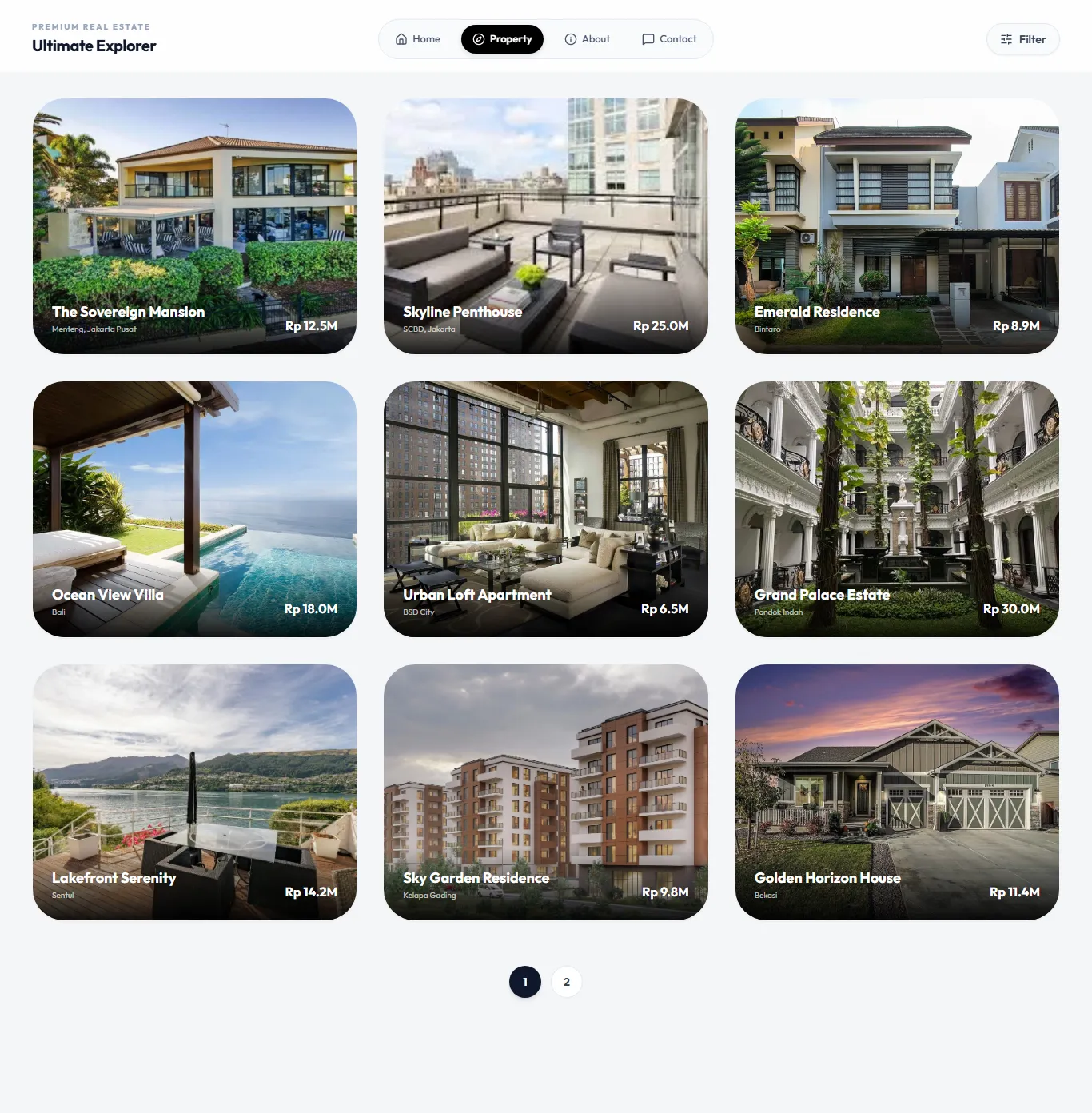 Listing Property Website